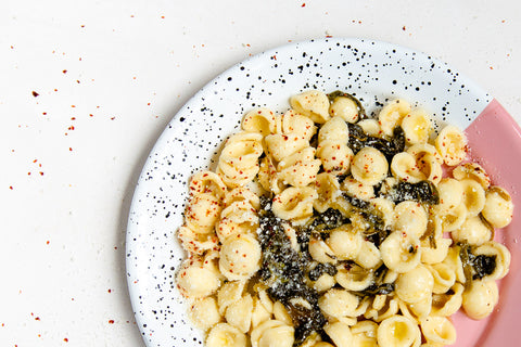  Orecchiette with Friarielli Broccoli, Garlic and Chili