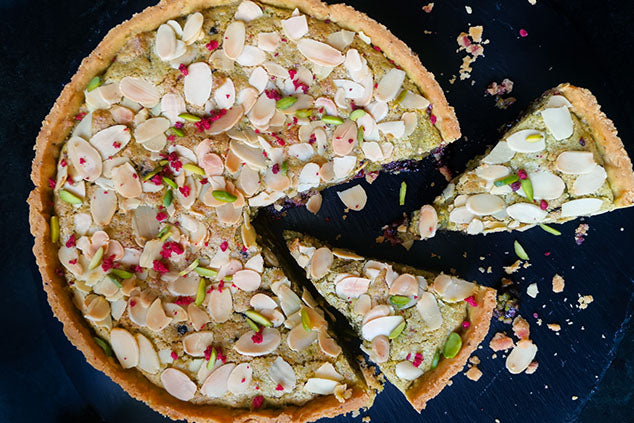 Sour Cherry & Pistachio Bakewell Tart