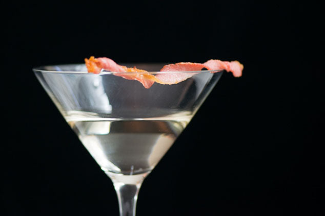 Smoked Gin Martini Bacon Cocktail