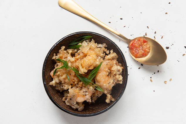 Timur Berry Crispy Salt And Pepper Prawns With Spicy Dipping Sauce Recipe