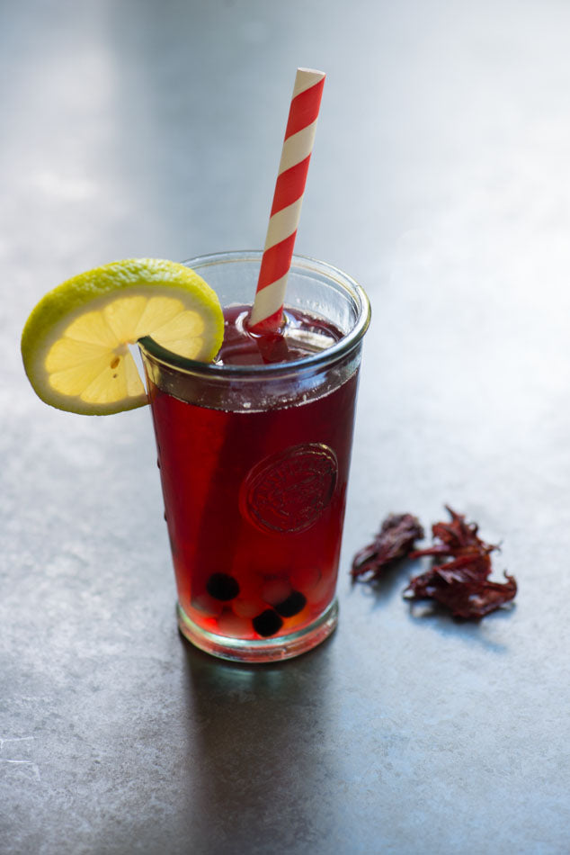 Mexican Hibiscus Bubble Tea