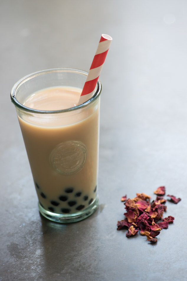 Persian Rose Milk Bubble Tea