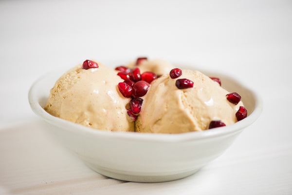Pomegranate molasses ice cream
