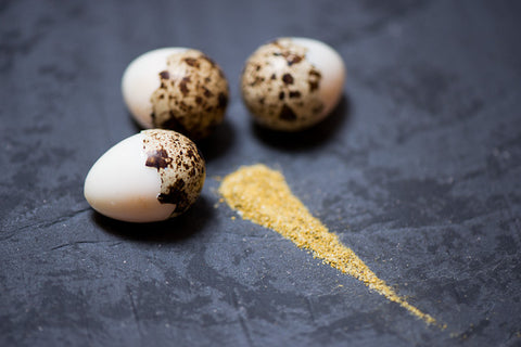 Quails’ Eggs with Viking Smoked Salt