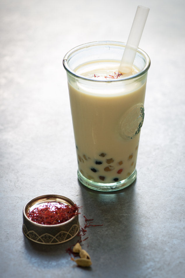 Indian Saffron Milk Bubble Tea