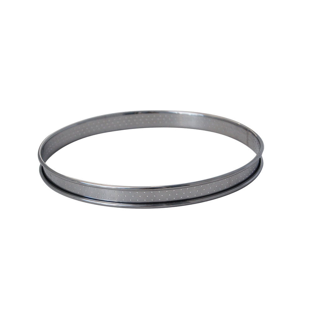 De Buyer Perforated Stainless Steel Tart Ring