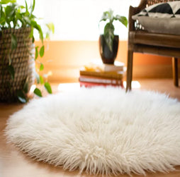 round shag rug