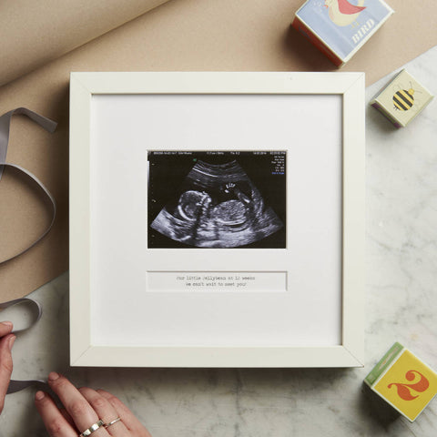 Baby scan framed photo
