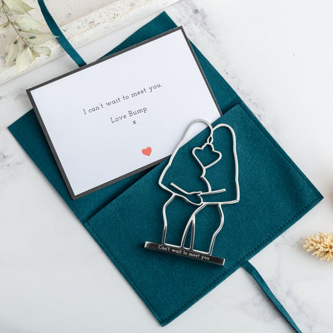 Pregnancy Keepsake - Mummy & Mummy - Engraved with own words and personalised message card