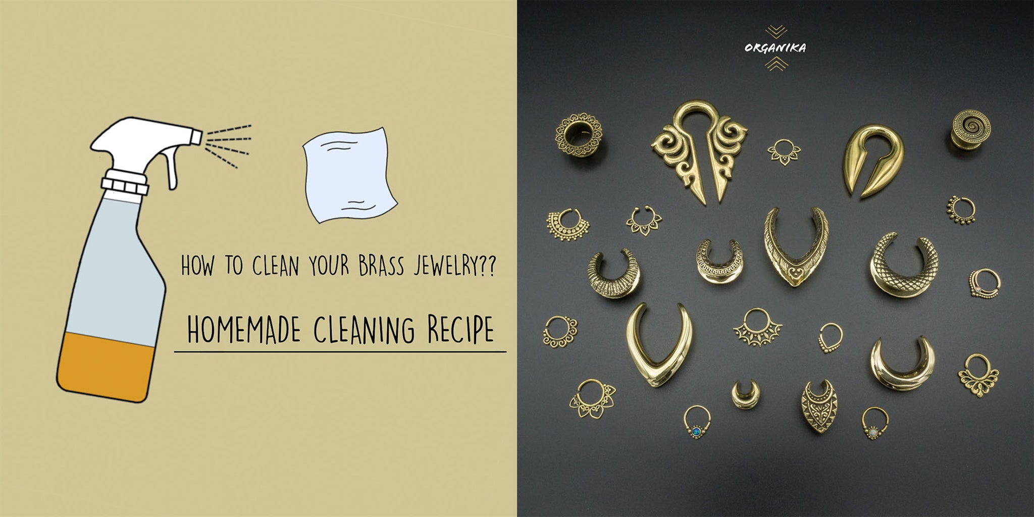 How to clean brass – copper jewellery