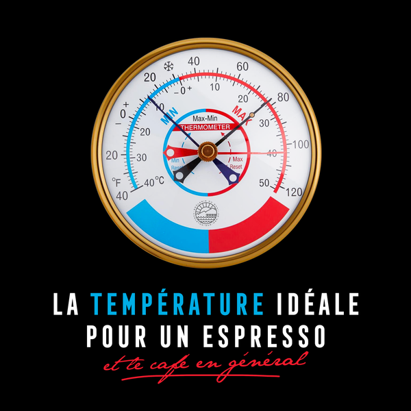 The ideal temperature for an espresso