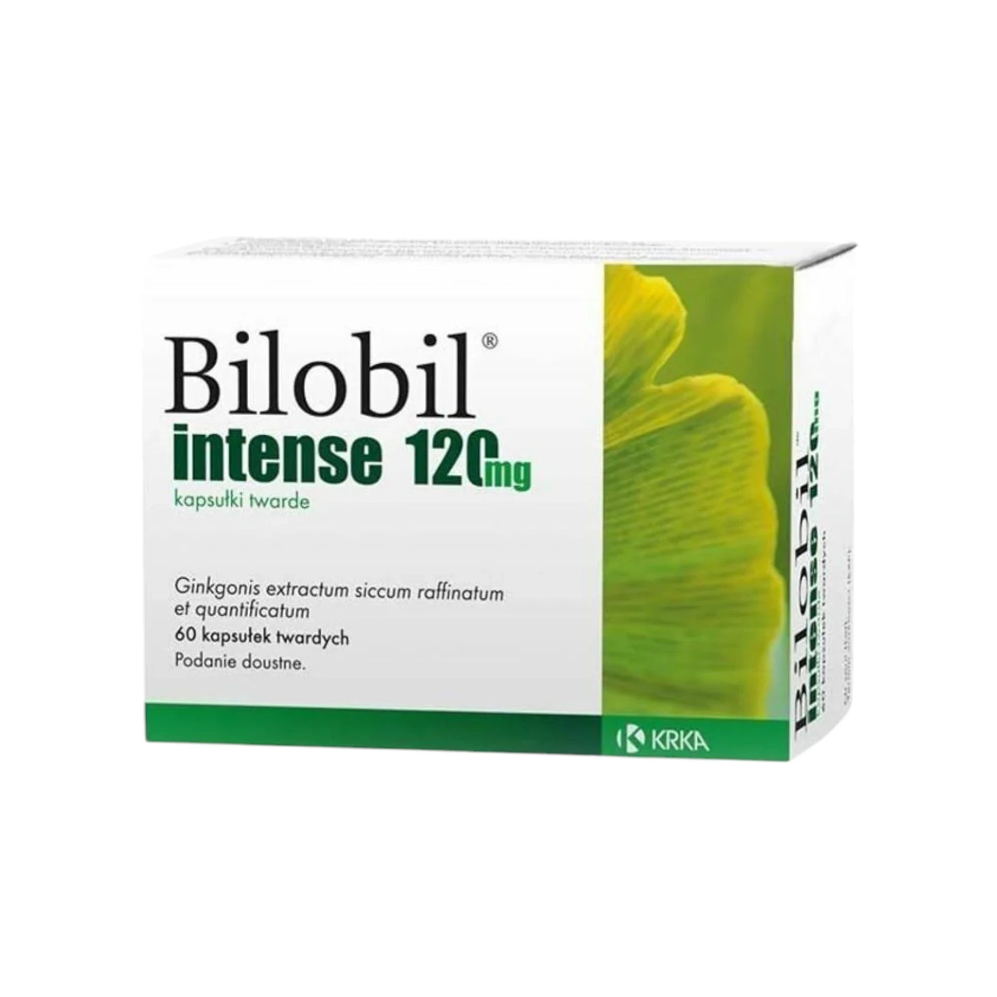 Bilobil Intense 120mg – Ginkgo Biloba Extract for Brain Health & Memory Support – 60 Capsules
