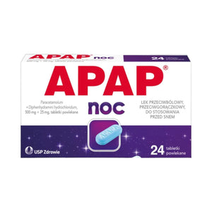 APAP Noc 24 tabletek - Apteczka