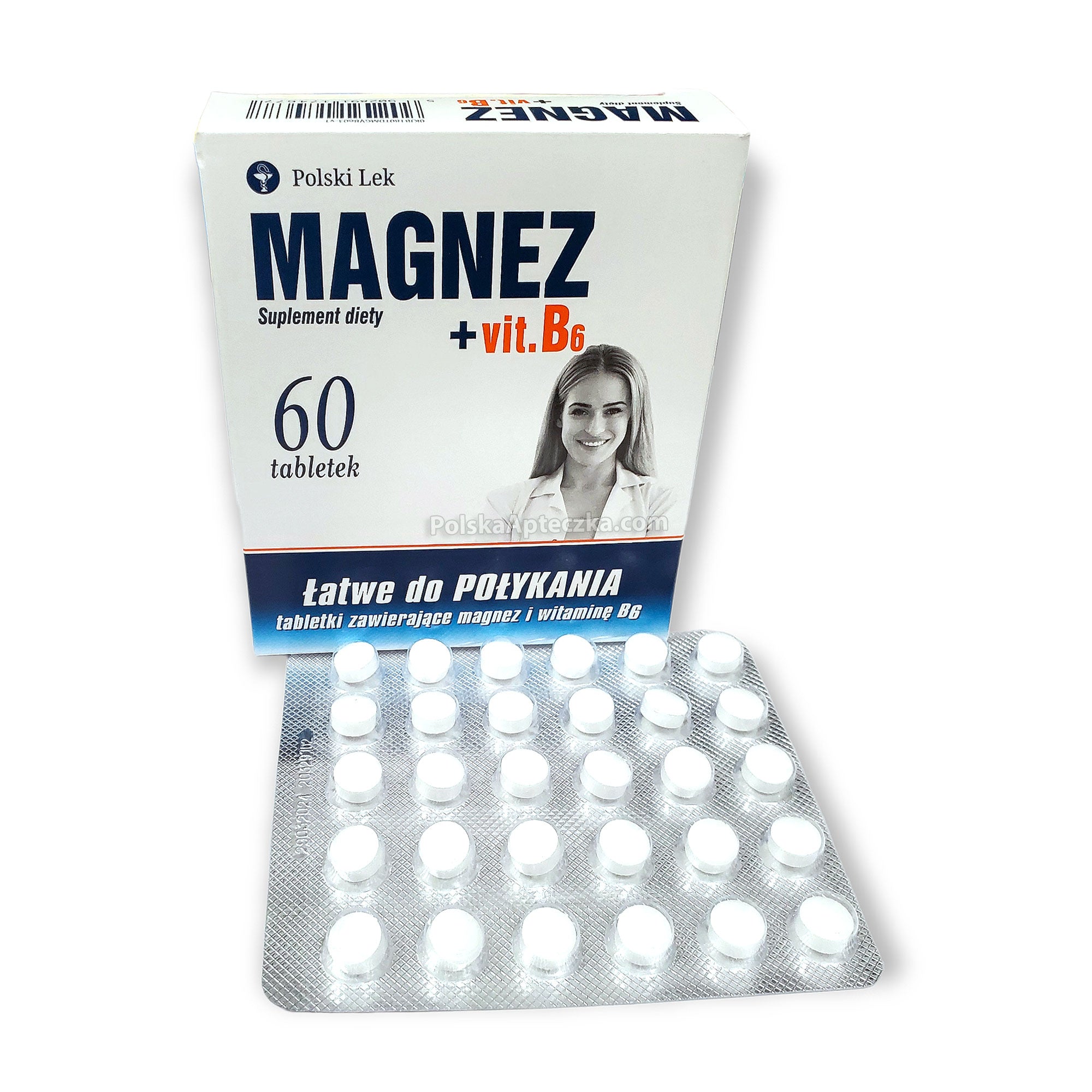 Magnez Vitamina B6 60 Tabletek Polski Lek – Proton Nutrition Polska