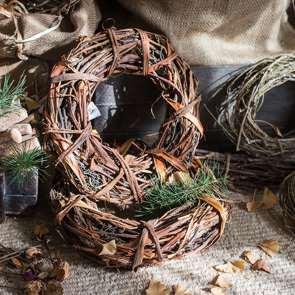 Rattan Wreath Christmas Wreath