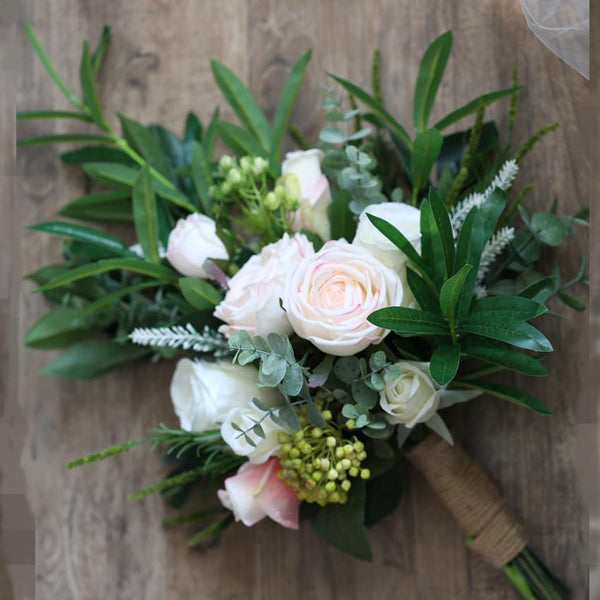 Wedding Bouquet Pink White Flowers Bridal Bouquet 