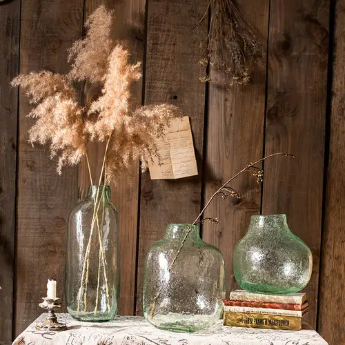 Natural Dried Flower Branches in Glass Bottle – RusticReach