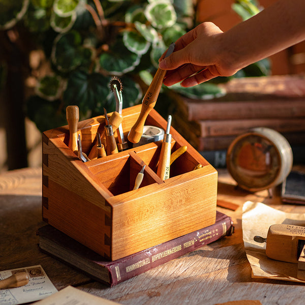 Red Cedar Rustic Paper Towel Holder Hand-carved Wood Towel 