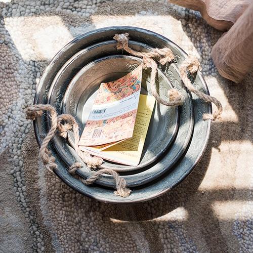 Wire Carry Basket With Hemp Rope Bottom Round – RusticReach