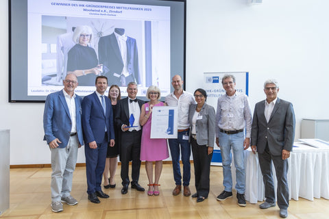 Das Woolwind Team und seine Partner mit dem IHK Gründerpreis 2023