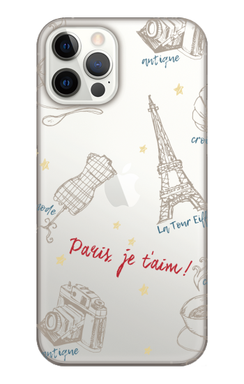 ラフイラスト パリ クリアケース ハード For Iphone 12 Pro おしゃれなスマホケース専門店 Caseplay Jam