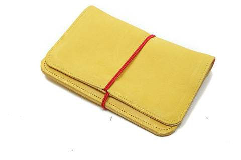 Yellow wallet leather