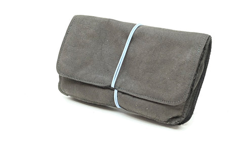 brown toabcco soft leather pouch