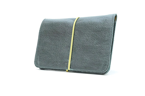 Green soft leather wallet