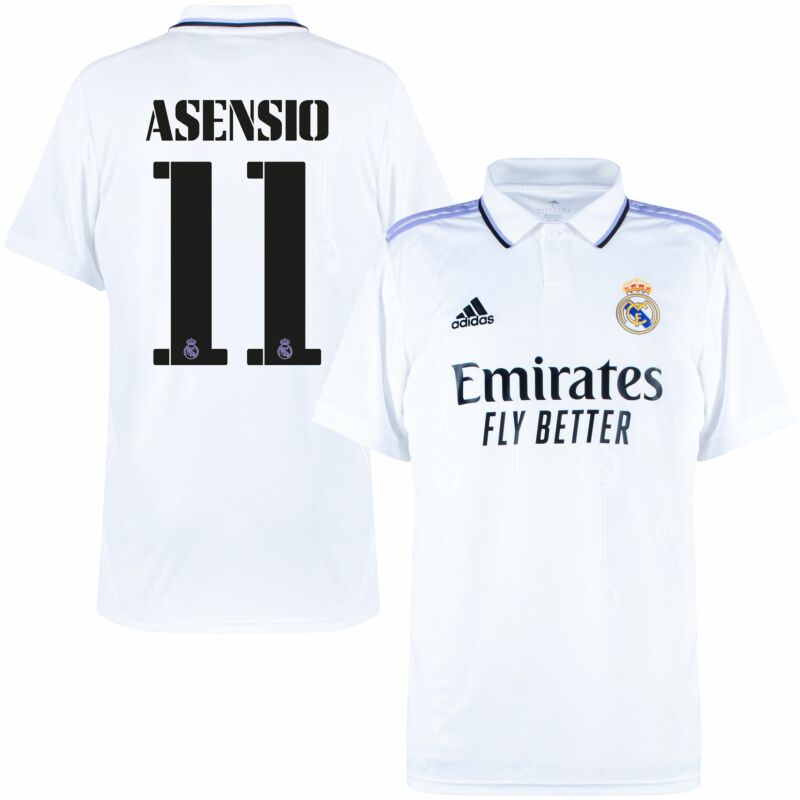 Kinderachtig Fietstaxi Tegenslag Adidas Real Madrid Home Asensio 11 Trikot 2022-2023 (Offizielle Cup Be –  Megafanshop GmbH