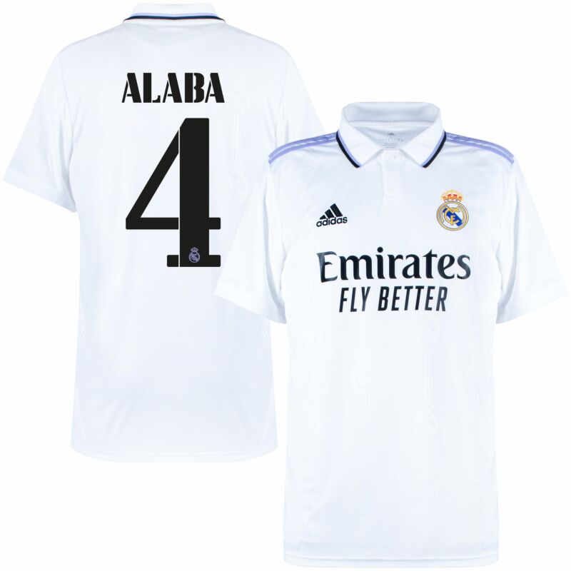 Adidas Real Madrid Home Alaba 4 Trikot (Offizielle Cup Beflo – Megafanshop GmbH