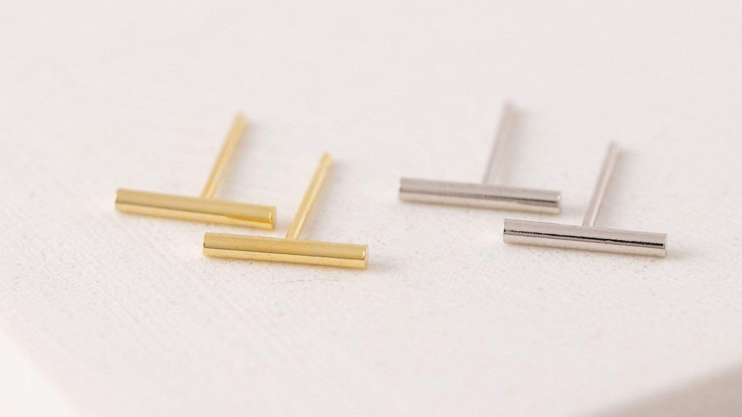 Bar Stud Earrings