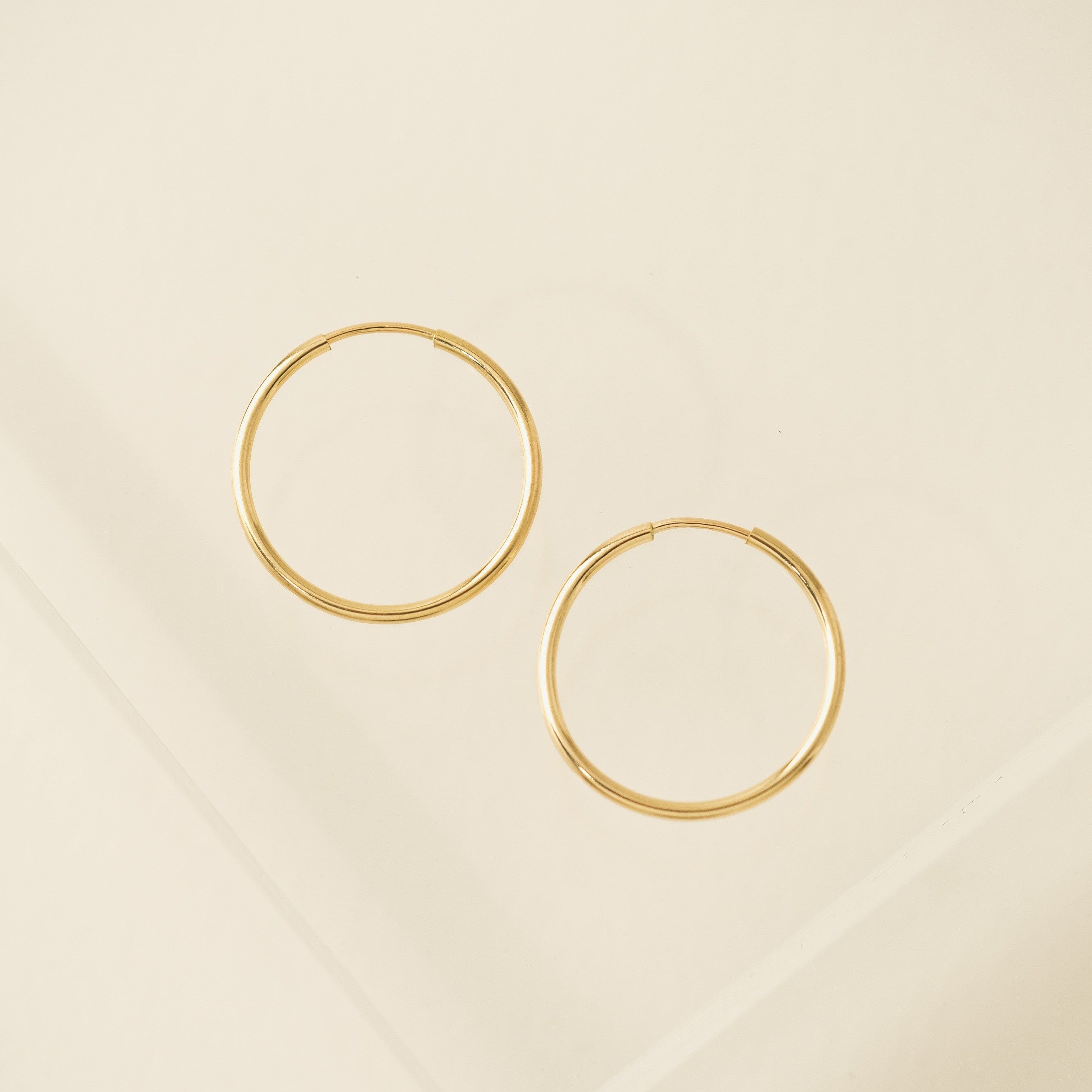 Image of 20mm Gold-Filled Infinity Hoop Earrings