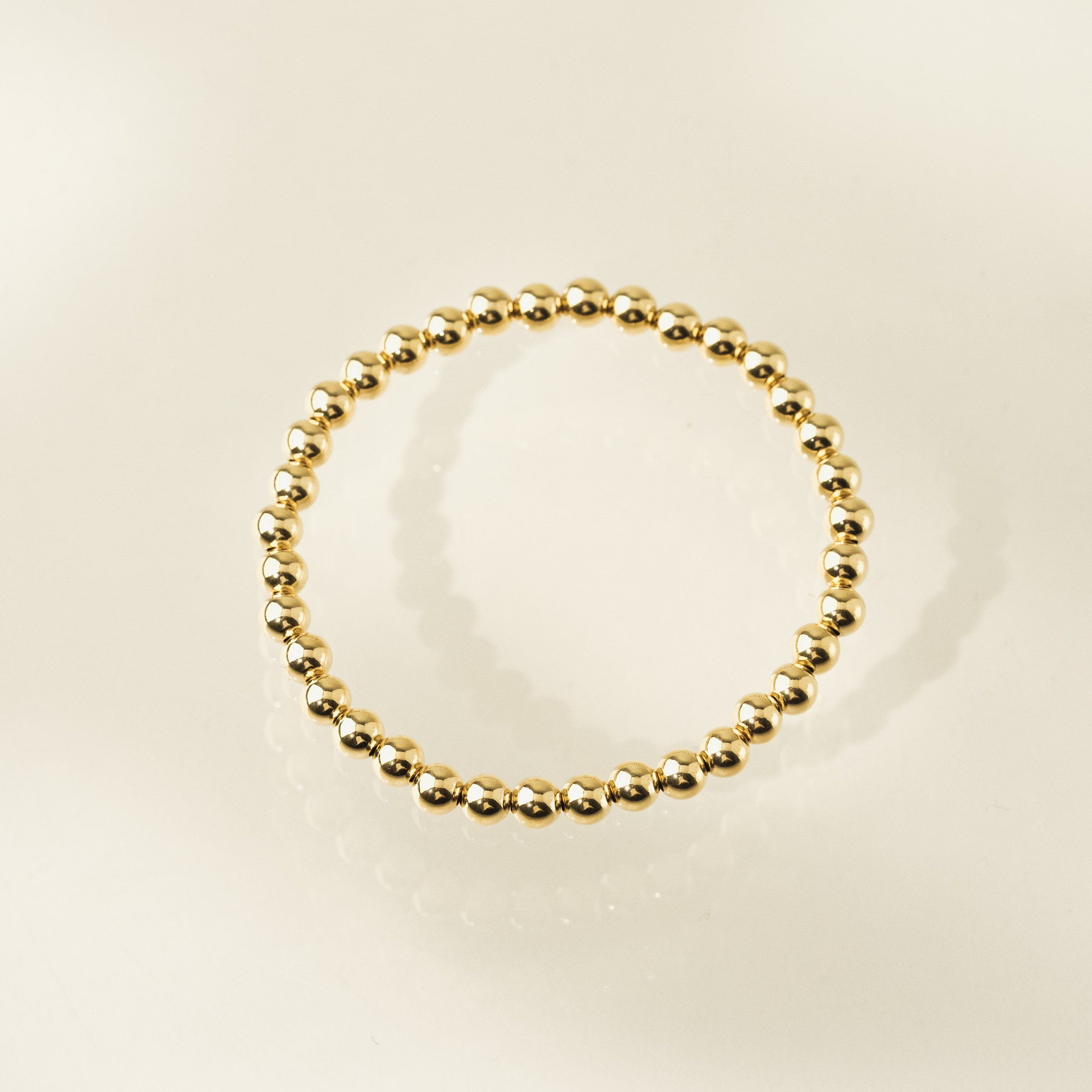 Image of 5mm Gold-Filled Stretch Bracelet