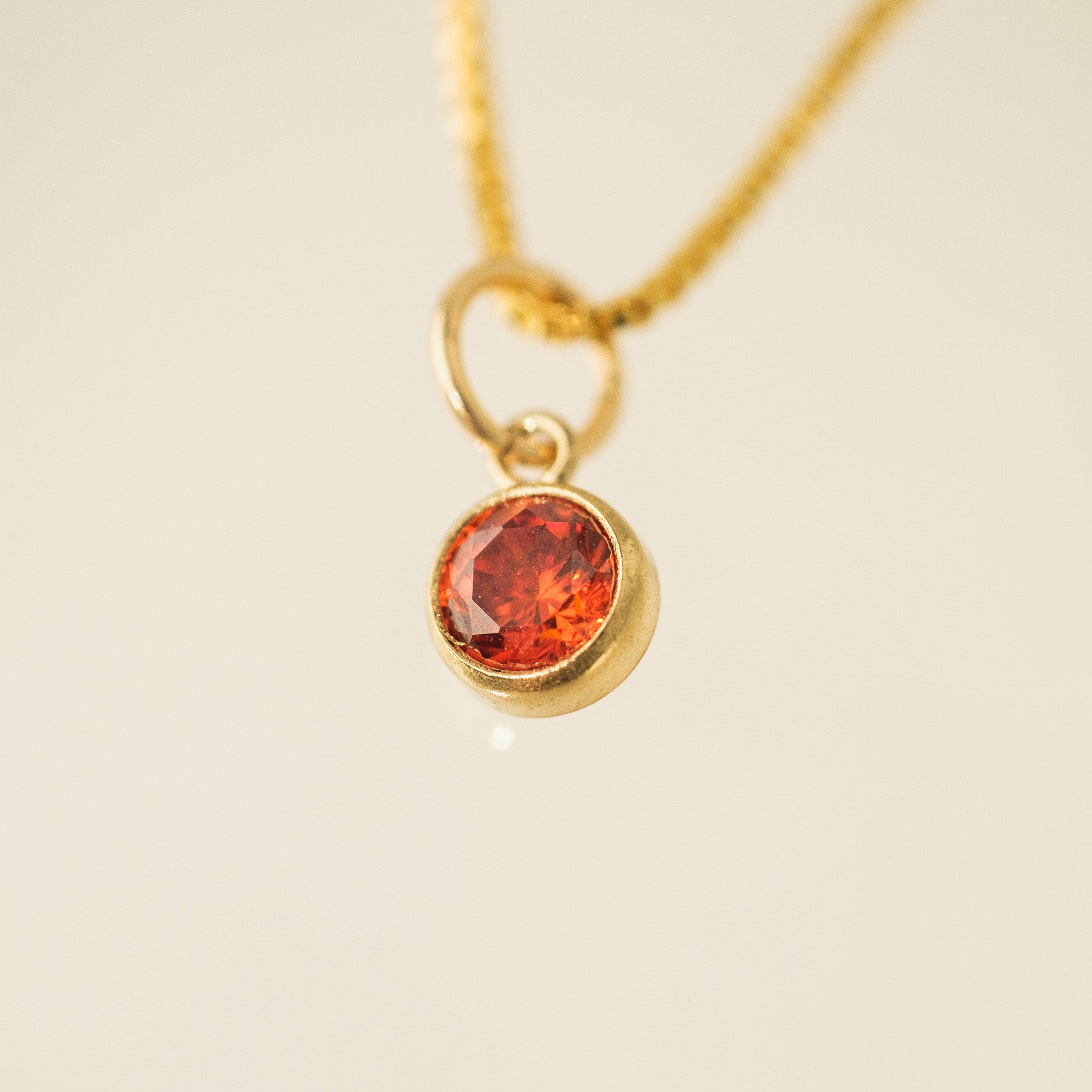 Image of July Birthstone Gold-Filled Necklace