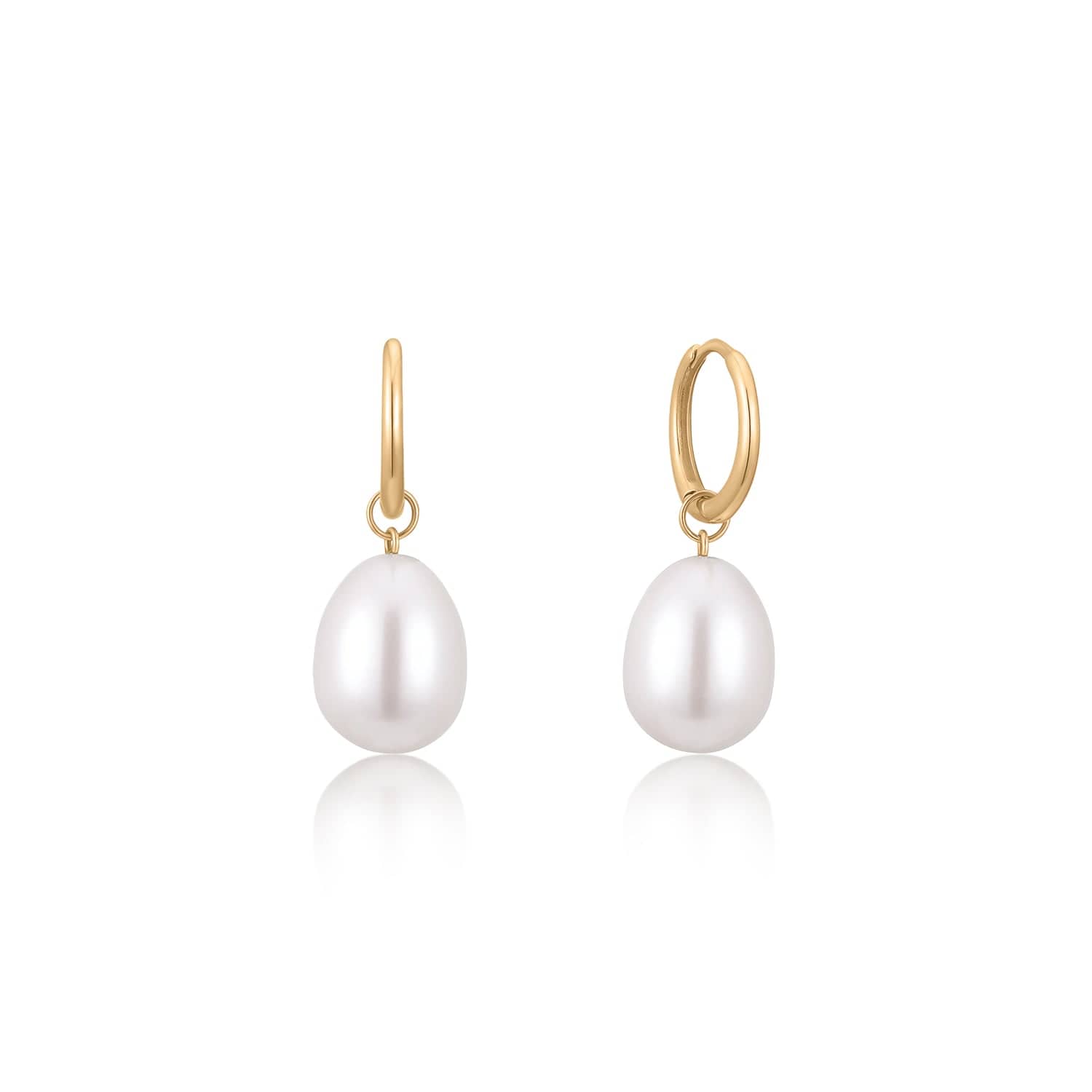 Pearl Drop Hoop Earrings – Lover's Tempo