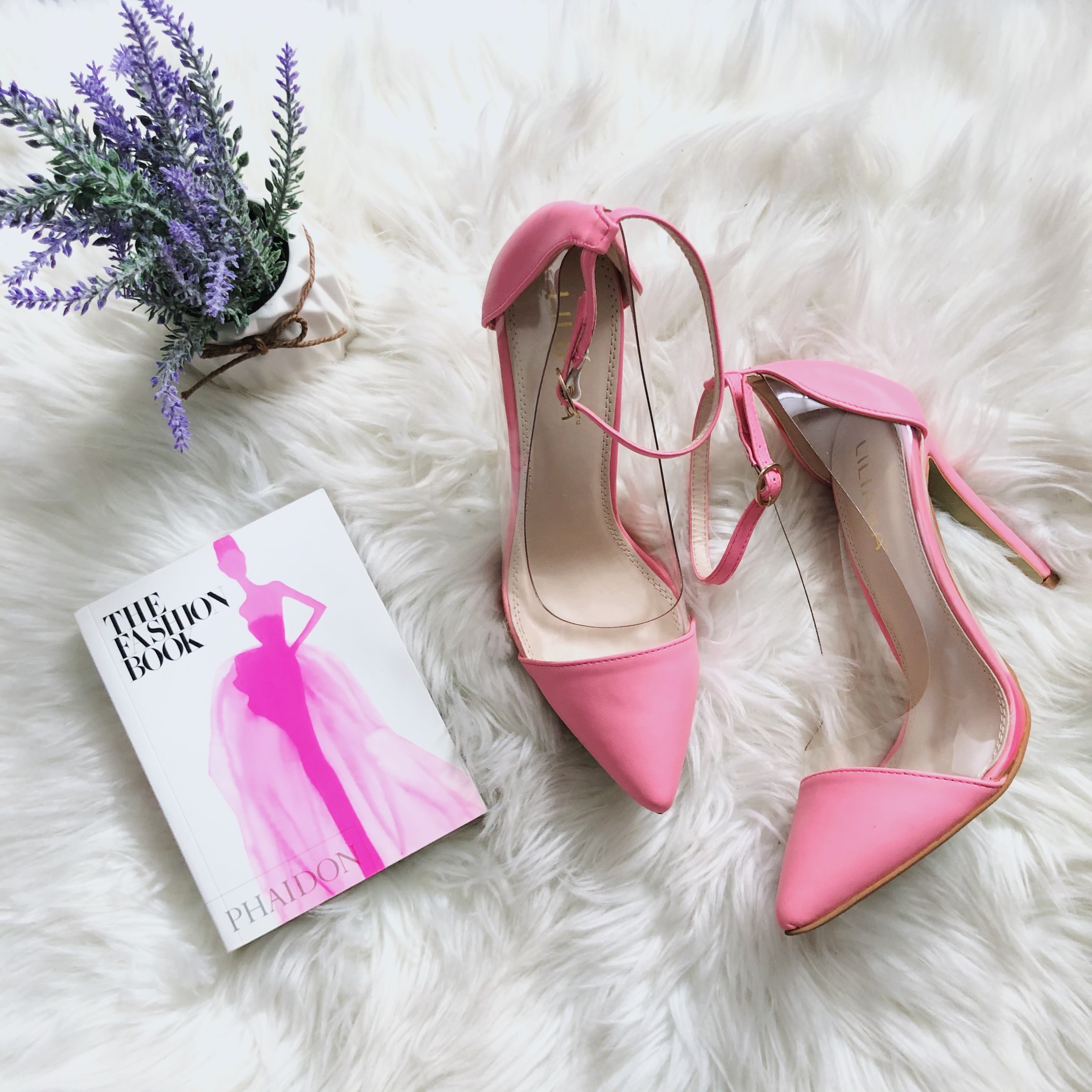baby pink pointed heels