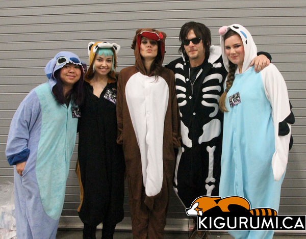 Norman Reedus with his full kigurumi