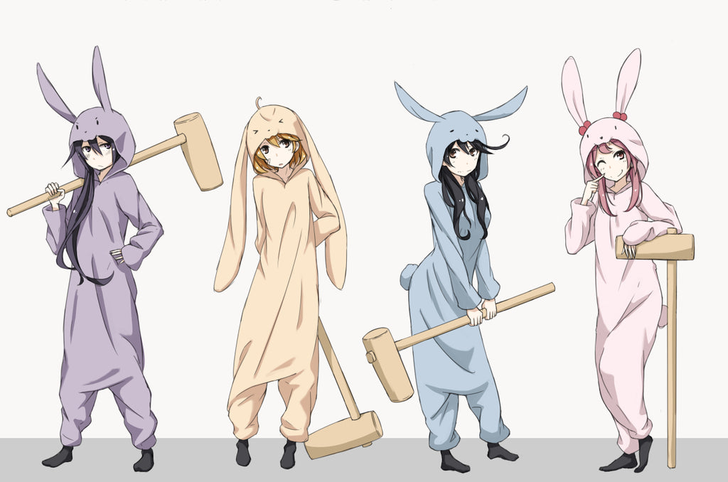 Rabbit kigurumi with different colour pictorials