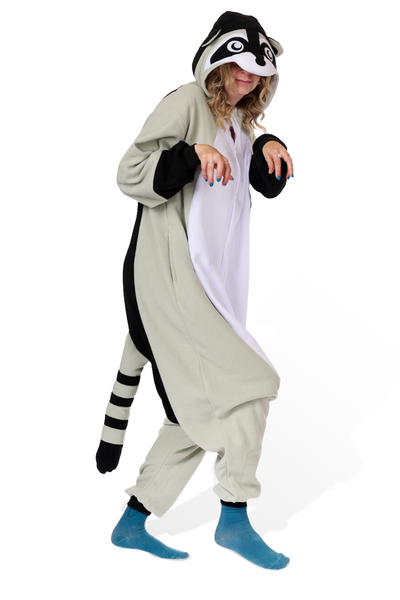 raccoon kigurumi onesie