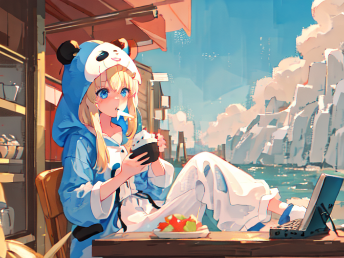 supposed to be panda kigurumi onesie beach