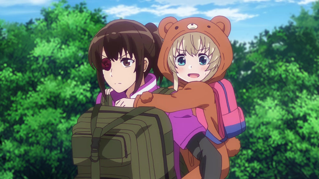 bear kigurumi piggy riding her friend