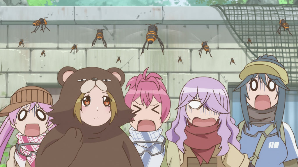 bear kigurumi upset in her action