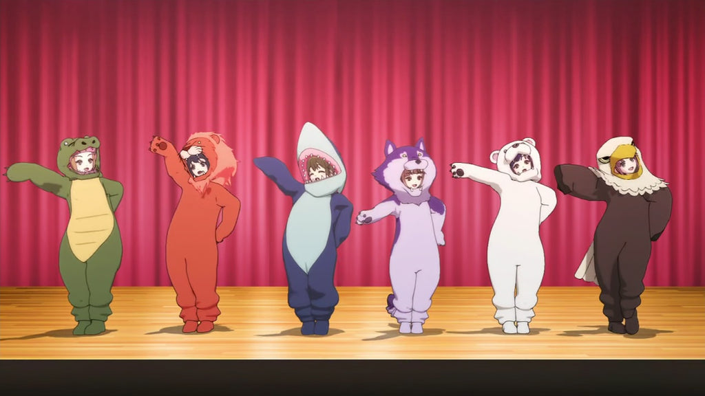 animal kigurumi performing in stage