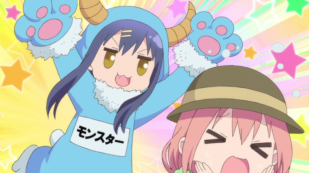 animal kigurumi jumping in someone