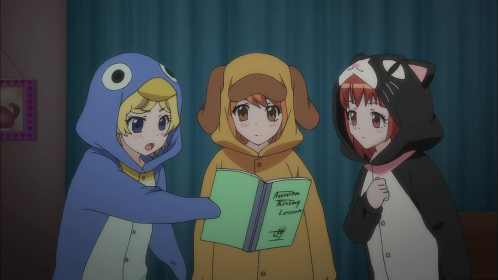 animal kigurumi reading books