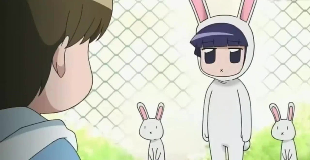 rabbit kigurumi with rabbit friends