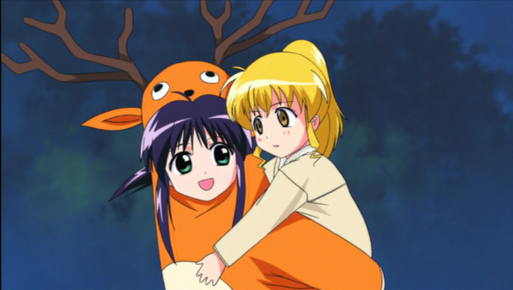 raindeer kigurumi interacting in her friend
