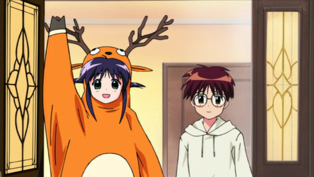 raindeer kigurumi saying hello