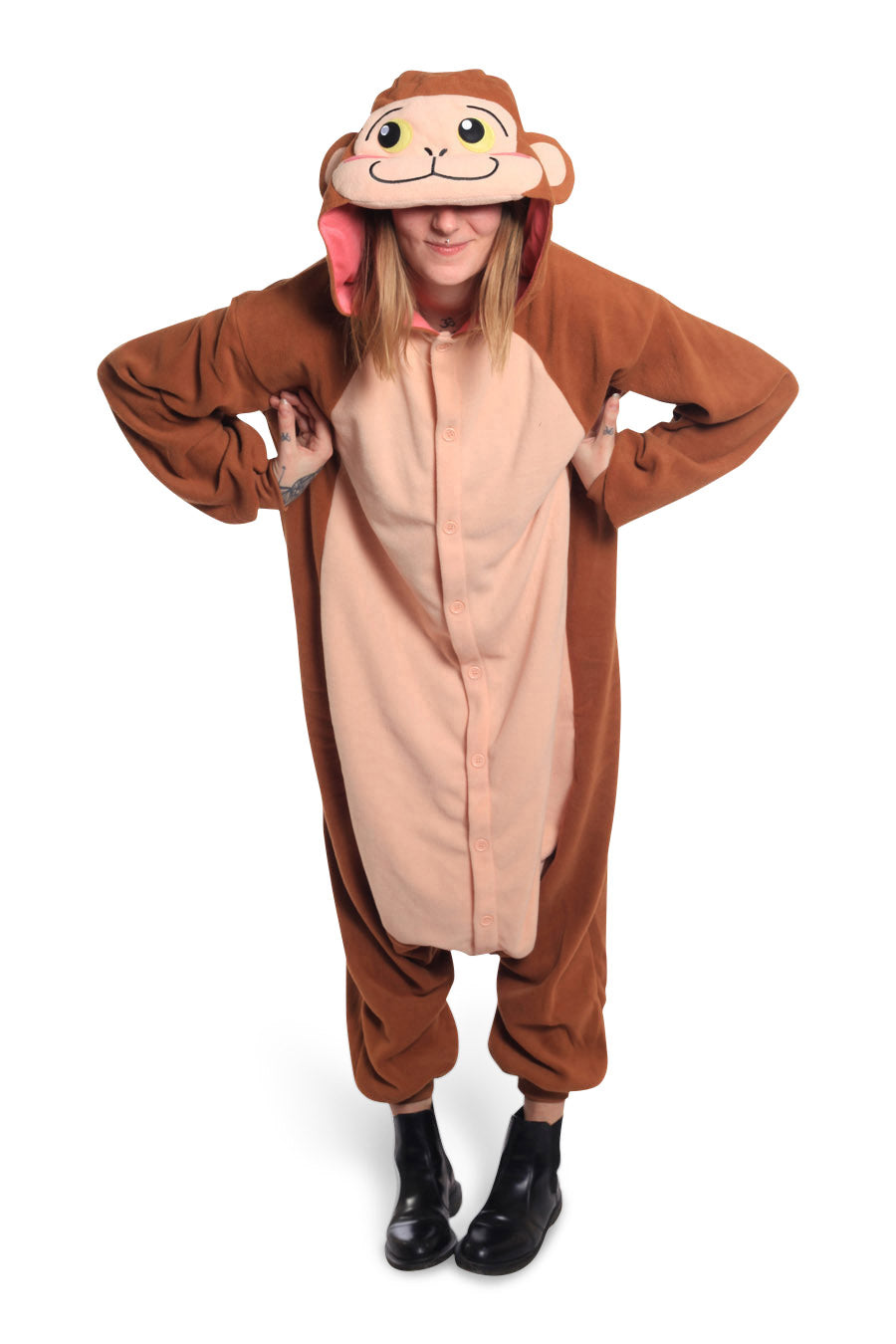 Japanese Monkey Kigurumi Adult Animal Onesie Costume Pajama By SAZAC