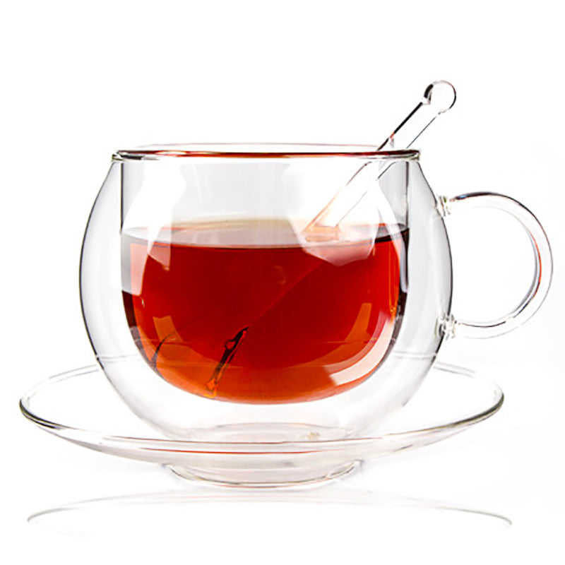 double glass tea cups